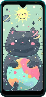 TPU чехол Милый котик для Tecno Pop 5 BD2p - 6364b-2412 изображение 