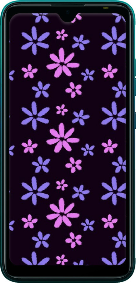 TPU чехол с  цветами для Tecno Pop 5 BD2p - 6258b-2412 изображение 