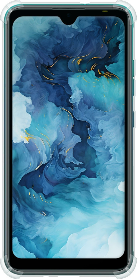 Силикон с усиленными углами чехол Акварель для Tecno Pop 5 BD2p - 6320sp-2412 изображение 