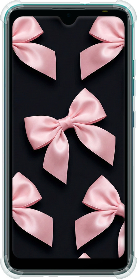 Силіконовий протиударний с посиленими кутами чехол Coquette Ribbons Dark Coquette для Tecno Pop 5 BD2p - 6767sp-2412 изображение 