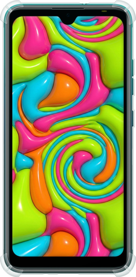 Силіконовий протиударний с посиленими кутами чехол Y2K Jelly Dream для Tecno Pop 5 BD2p - 6780sp-2412 изображение 