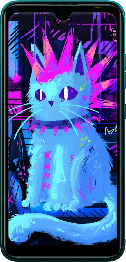 Силіконовий чехол Кіт панк для Tecno Pop 5 BD2p - 6311u-2412 изображение 