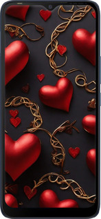 TPU чехол Сердечки для Tecno POP 5 LTE BD4 - 5831b-2639 изображение 