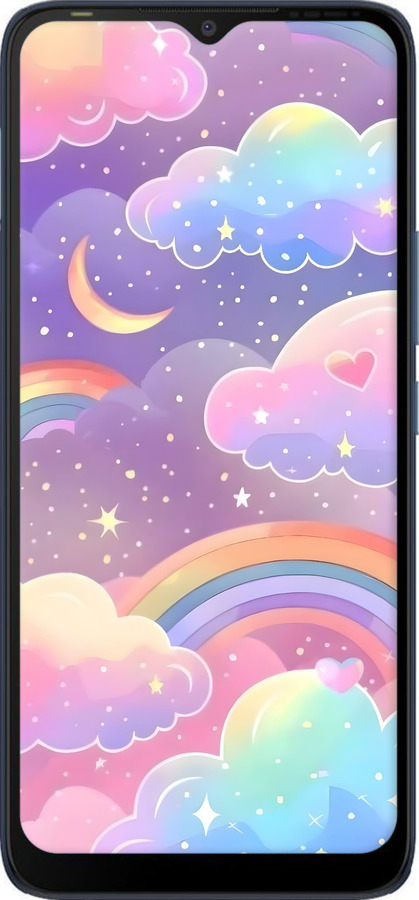 TPU чехол Облака и радуга для Tecno POP 5 LTE BD4 - 6312b-2639 изображение 