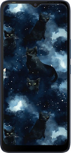 Силиконовый чехол Изображение Кошек с тёмной акварелью для Tecno POP 5 LTE BD4 - 6521u-2639 изображение 