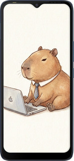 Силіконовий чехол Funny Capybara CEO Working для Tecno POP 5 LTE BD4 - 6777u-2639 изображение 