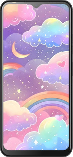 Силиконовый чехол Облака и радуга для Tecno POP 6 Pro BE8 - 6312u-2929 изображение 