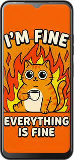 Силиконовый чехол Funny Cat для Tecno POP 6 Pro BE8 - 6786u-2929 изображение 