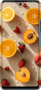 3D пластиковый матовый чехол Фрукты 3 для Tecno Pova 2 - 6703m-2649 изображение 