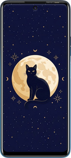 Силиконовый чехол Cute Cat Celestial/Witchy для Tecno Pova 2 - 6787u-2649 изображение 