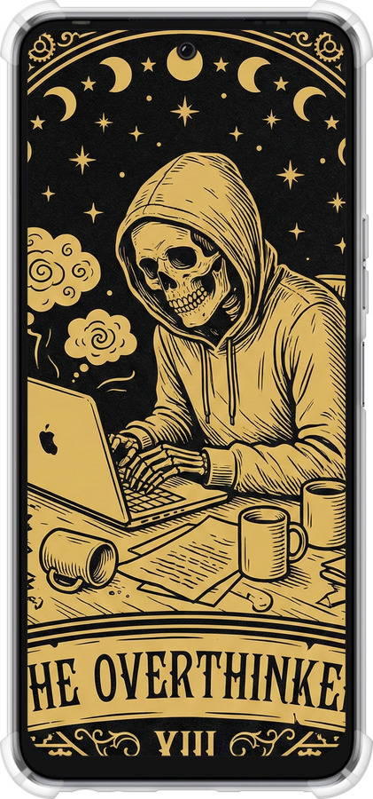 Силикон с усиленными углами чехол The Overthinker для Tecno Pova 4 LG7n - 6774sp-2967 изображение 