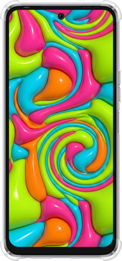 Силіконовий протиударний с посиленими кутами чехол Y2K Jelly Dream для Tecno Pova 4 LG7n - 6780sp-2967 изображение 