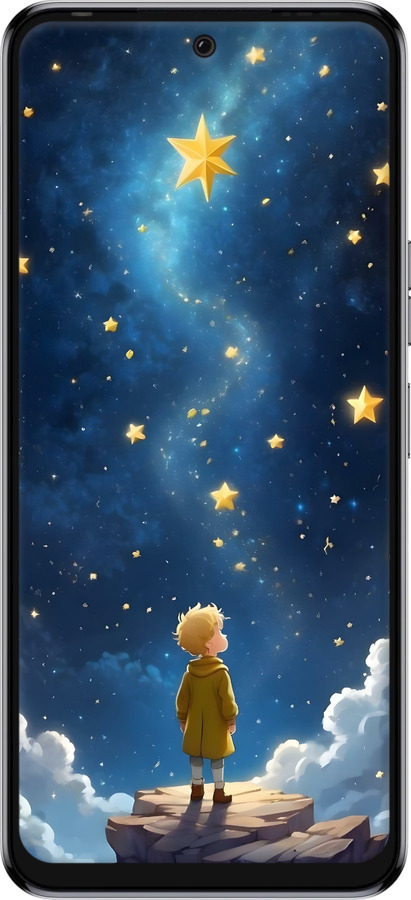 Силіконовий чехол Маленький принц для Tecno Pova 4 LG7n - 6326u-2967 изображение 