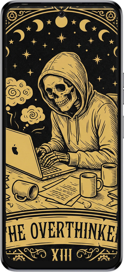 Силіконовий чехол The Overthinker для Tecno Pova 4 LG7n - 6774u-2967 изображение 