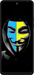 Силиконовый чехол Украинский анонимус для Tecno Pova 5 - 1062u-3139 изображение 