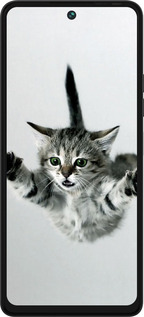 Силиконовый чехол Летящий котёнок для Tecno Pova 5 - 2322u-3139 изображение 