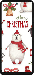 Силиконовый чехол Merry Christmas для Tecno Pova 5 - 4106u-3139 изображение 