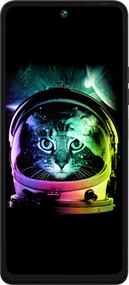 Силиконовый чехол Кот-астронавт для Tecno Pova 5 - 4154u-3139 изображение 