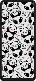 Силіконовий чехол Панди для Tecno Pova 5 - 4318u-3139 изображение 