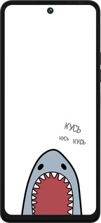 Силіконовий чехол Акула для Tecno Pova 5 - 4870u-3139 изображение 