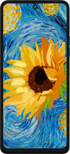 Силиконовый чехол Цветы желто-голубые для Tecno Pova 5 - 5308u-3139 изображение 