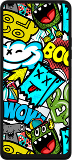 Силиконовый чехол Стикеры v4 для Tecno Pova 5 - 5508u-3139 изображение 