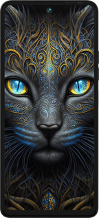 Силіконовий чехол Кішка для Tecno Pova 5 - 5548u-3139 изображение 