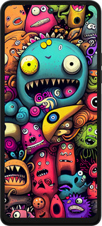 Силіконовий чехол Смішні монстри для Tecno Pova 5 - 5549u-3139 изображение 