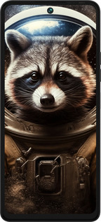 Силиконовый чехол Raccoon austronaut для Tecno Pova 5 - 5581u-3139 изображение 