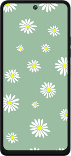 Силіконовий чехол Ромашки v4 для Tecno Pova 5 - 5603u-3139 изображение 