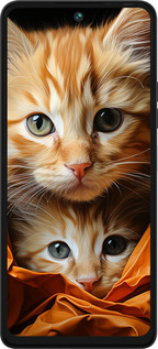 Силиконовый чехол Котики 2 для Tecno Pova 5 - 5664u-3139 изображение 