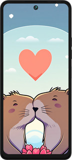 Силиконовый чехол Капибара любовь для Tecno Pova 5 - 6027u-3139 изображение 