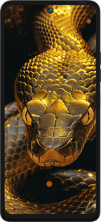 Силиконовый чехол Golden snake для Tecno Pova 5 - 6072u-3139 изображение 