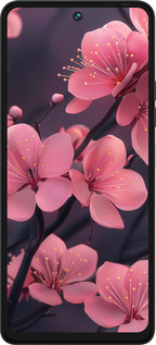 Силиконовый чехол Пурпурная сакура для Tecno Pova 5 - 6075u-3139 изображение 