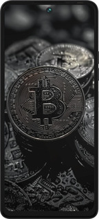 Силиконовый чехол Black Bitcoin для Tecno Pova 5 - 6090u-3139 изображение 