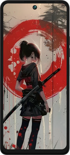 Силиконовый чехол Сумерки воина: Танец с катаной для Tecno Pova 5 - 6123u-3139 изображение 