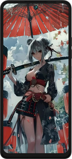 Силиконовый чехол Гейша-воин для Tecno Pova 5 - 6124u-3139 изображение 