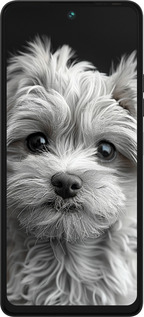 Силиконовый чехол Мальтипу на чорном фоне для Tecno Pova 5 - 6156u-3139 изображение 