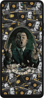 Силиконовый чехол Волк с валл стрит для Tecno Pova 5 - 6287u-3139 изображение 