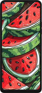 Силіконовий чехол Кавун для Tecno Pova 5 - 6315u-3139 изображение 