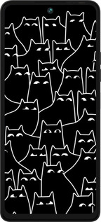 Силиконовый чехол С изображением кошек для Tecno Pova 5 - 6470u-3139 изображение 