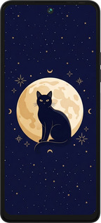 Силиконовый чехол Cute Cat Celestial/Witchy для Tecno Pova 5 - 6787u-3139 изображение 