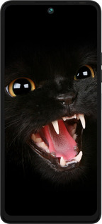 Силиконовый чехол Чёрная кошка для Tecno Pova 5 - 932u-3139 изображение 