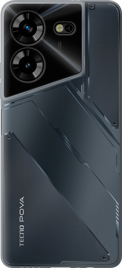 Силиконовый чехол Прозрачный для Tecno Pova 5 - 5636u-3139 изображение 