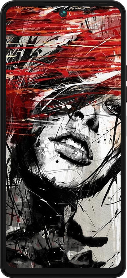 Силиконовый чехол Лицо девушки для Tecno Pova 5 - 1162u-3139 изображение 