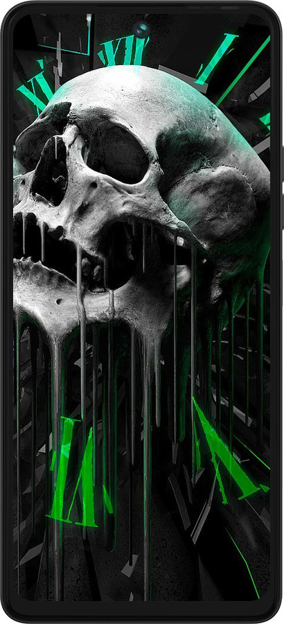 Силиконовый чехол Череп-часы для Tecno Pova 5 - 4100u-3139 изображение 