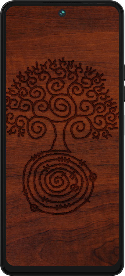 Силиконовый чехол Узор дерева для Tecno Pova 5 - 4119u-3139 изображение 