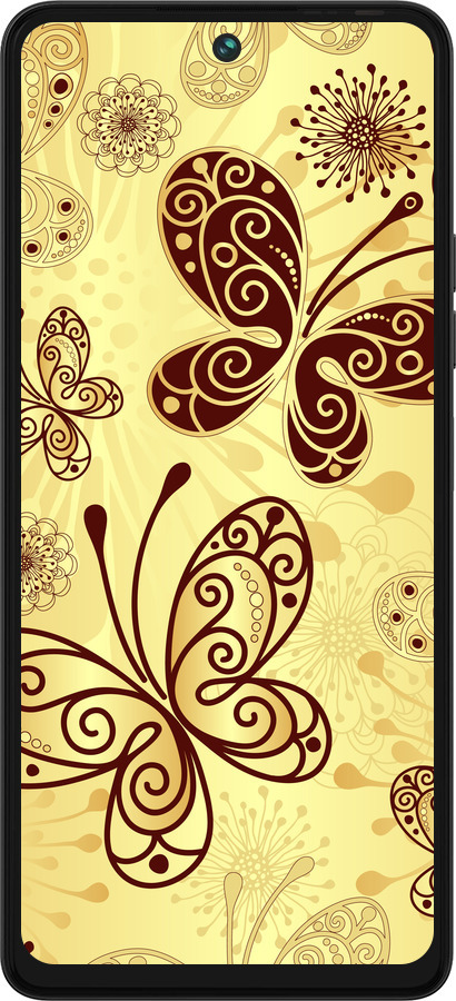 Силиконовый чехол Красивые бабочки для Tecno Pova 5 - 4170u-3139 изображение 