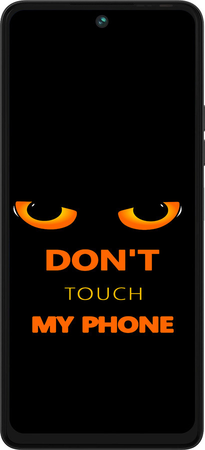 Силиконовый чехол Don't touch the phone для Tecno Pova 5 - 4261u-3139 изображение 
