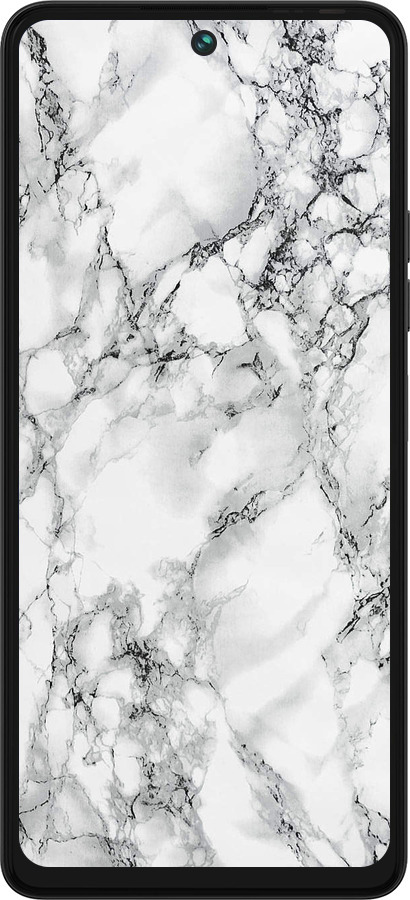 Силиконовый чехол Мрамор белый для Tecno Pova 5 - 4480u-3139 изображение 